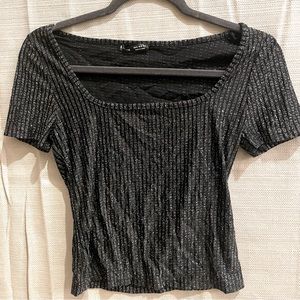 NWT Shein Sparkly Short Sleeve Top - Women’s/ Juniors Size Medium M